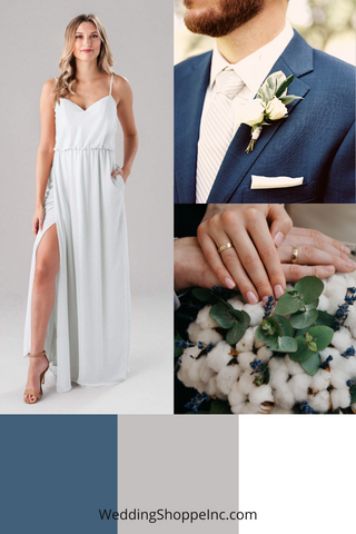 white wedding palette