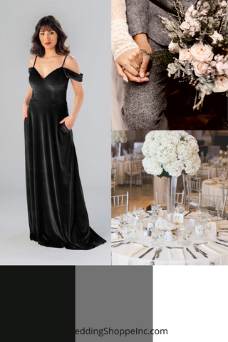 black wedding palette