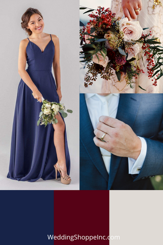 Sapphire wedding palette