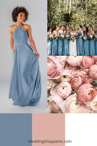 Slate Blue wedding palette