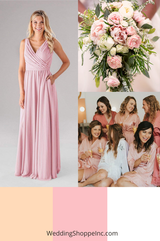 light pink wedding palette