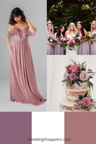desert rose wedding palette